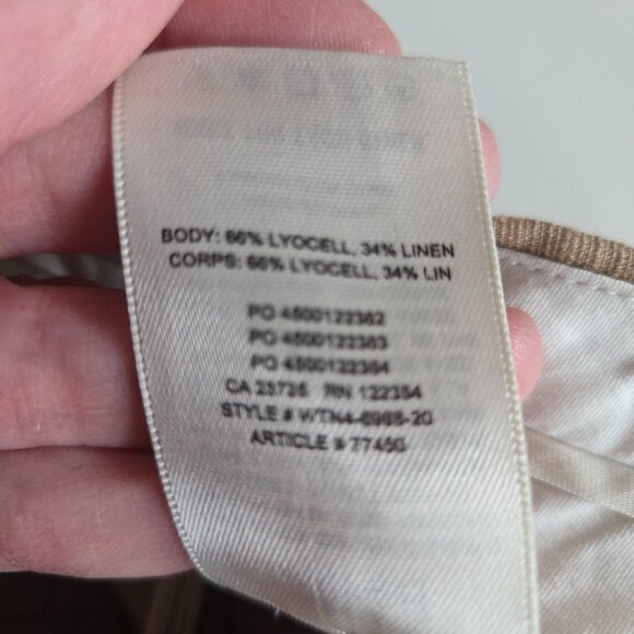 Wilfred high waisted wide leg linen bland pants - Picture 5 of 10